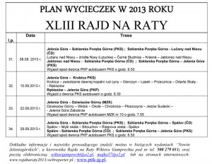 Microsoft Word - PLAN_WYCIECZEK_wrzesien_2013