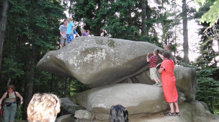 Próba rozkołysania Chybotka. Foto: Krzysztof Tęcza