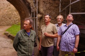 Prof. Jerzy Piekalski, Wojciech Grabowski, (?), Tomasz Wrocławski