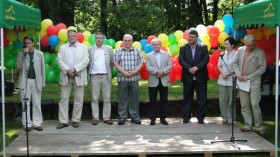 Witold Szczudłowski wita przybyłych. Foto: Krzysztof Tęcza