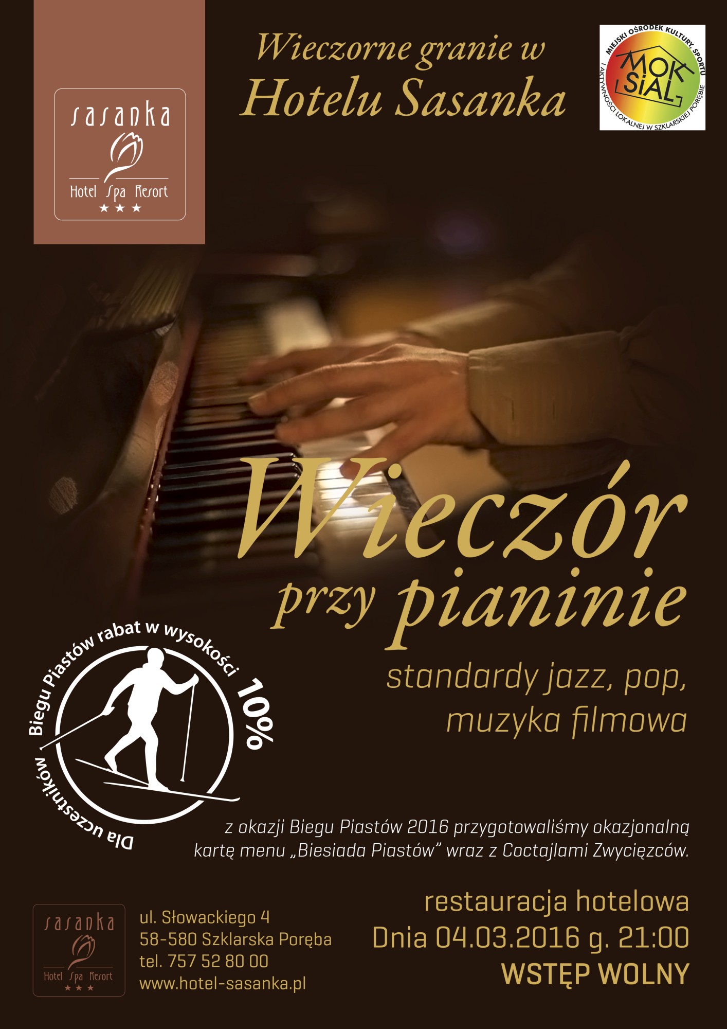 Bieg Piastw 2016 zaproszenie na Wieczr przy pianinie 04.03.2016 1 - mini