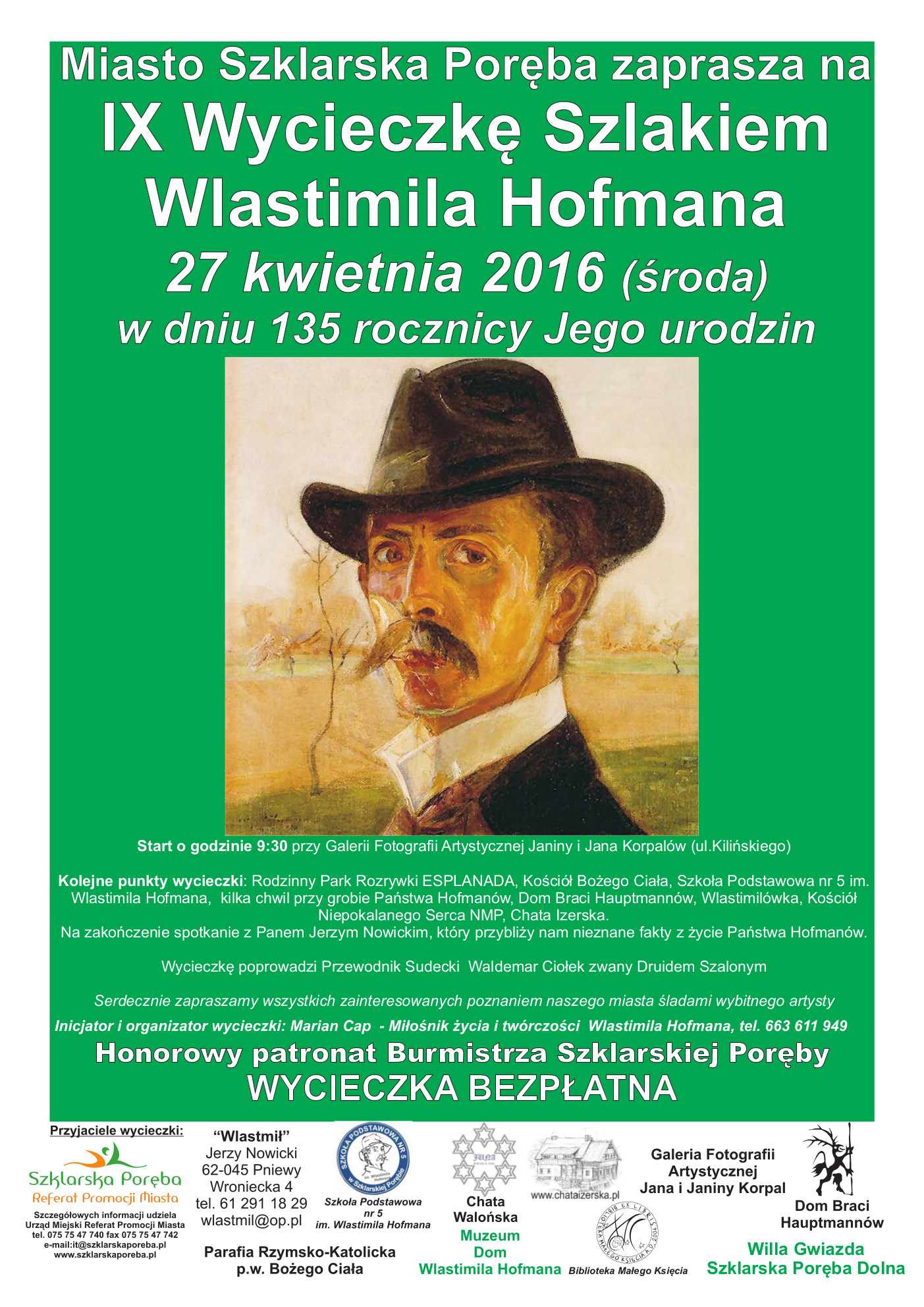 Szklarska_Hofman_Wycieczka - plakat kwiecien 2016